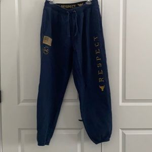 Men’s large sweatpants from The Rock collection.